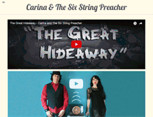 Tablet Screenshot of carinaandthesixstringpreacher.com